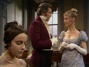 Jane Fairfax (in the foreground) and Emma and Mr Knightley
