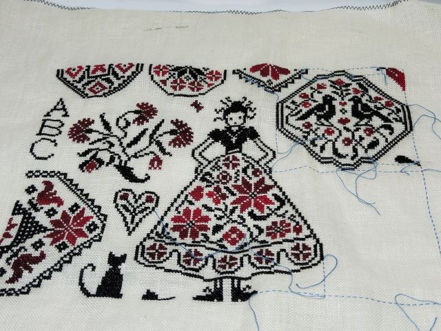 image of my lady's quaker cross stitch